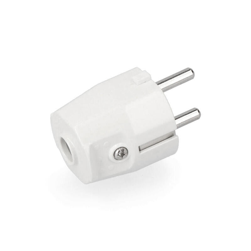 Pack De 5 Unidades - Clavija Tipo F 10/16a T/Tl 4,8mm (Retractilada) Blanca Edm