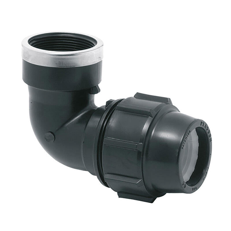 Pack De 5 Unidades - Codo Mixto 90° Polipropileno Rosca Hembra 25 Mm X ¾ Pulg