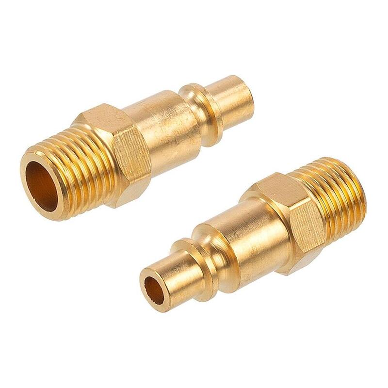 Pack De 5 Unidades - Conectores Orion Latón Macho Rosca Macho ¼ Pulg, 2 Uds