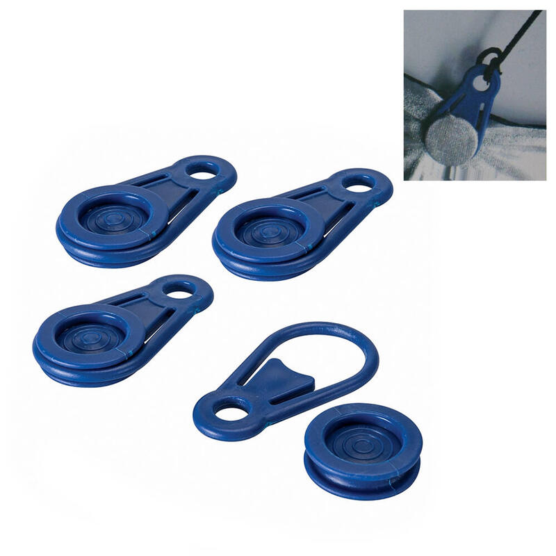 Pack De 5 Unidades - Conjunto De 6 Clips Tipo Pinza Para Sujecion De Toldos Y Lonas Ø0,44 X 8,3 Cm