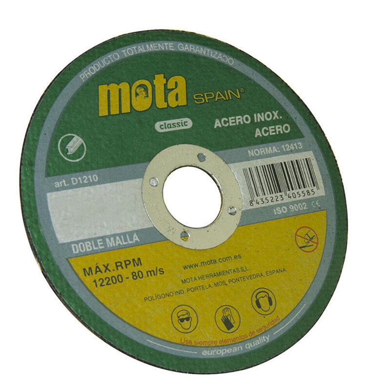 Pack De 5 Unidades - Disco Corte Acero Inox Ø180 X 1,6 X 22,23 Mm
