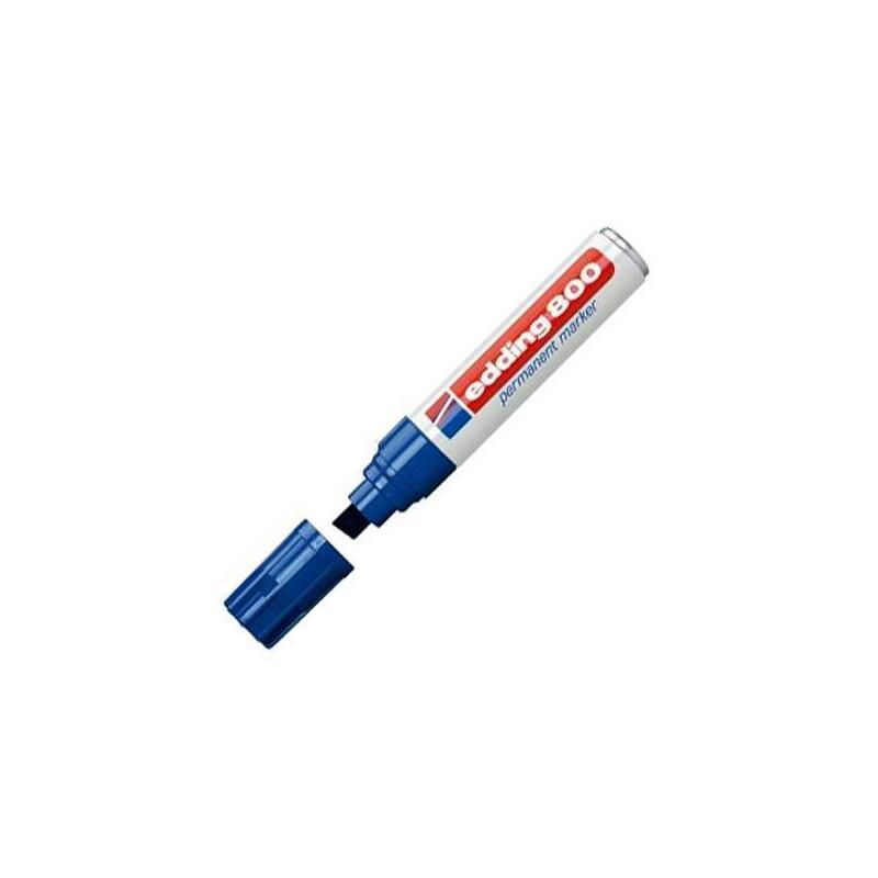 Pack De 5 Unidades Edding Marcador Permanente 800 Azul