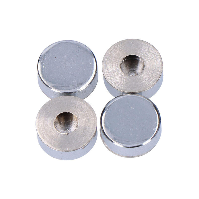 Pack De 5 Unidades - Embellecedor Latón Roscado Liso 18 Mm Níquel, 4 Uds
