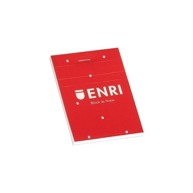 Pack De 5 Unidades Enri Bloc De Notas Grapado 80h A5 4x4 T/Blanda Rojo