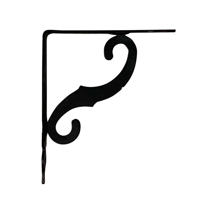 Pack De 5 Unidades - Escuadra Ornamental Plm05 Negro 200 X 150 Mm