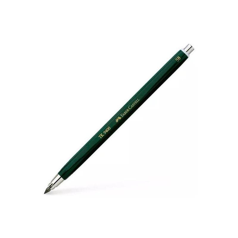 Pack De 5 Unidades Faber Castell Portaminas Tk9400 3,15mm Mina 5b Verde