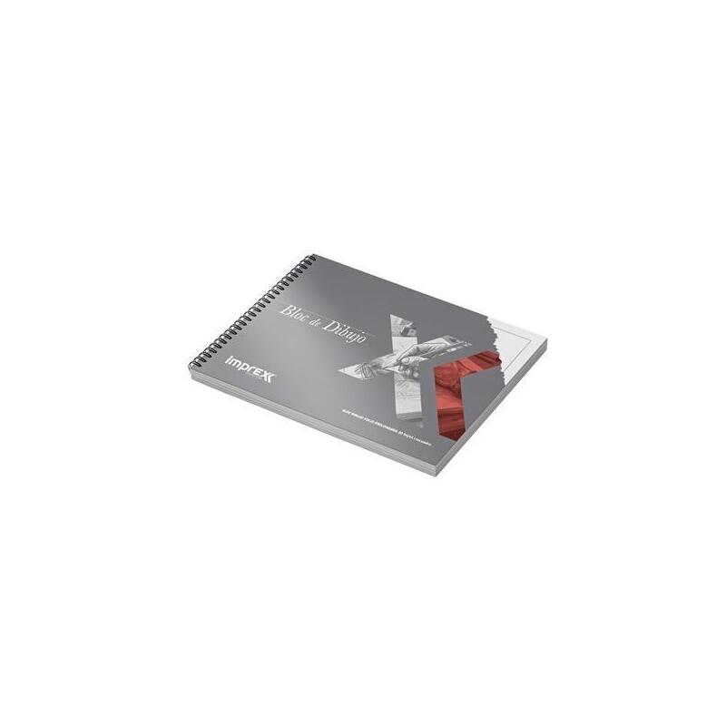 Pack De 5 Unidades Imprex Bloc De Dibujo Folio Prolongado 20h 135gr Con Recuadro