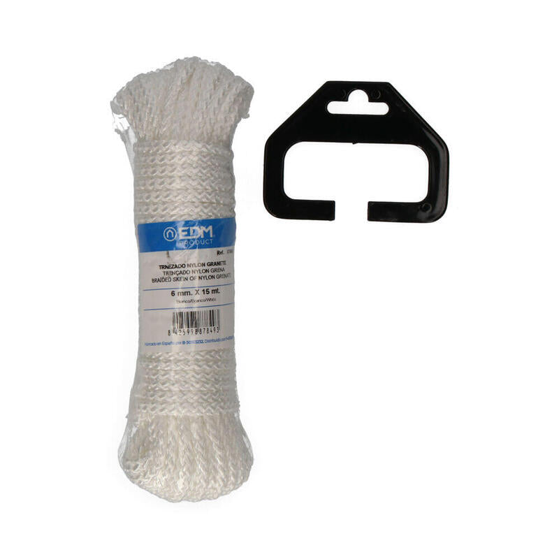 Pack De 5 Unidades - Madeja Trenzado Nylon 15m Blanco Granate Edm