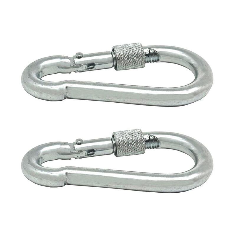 Pack De 5 Unidades - Mosquetón Bombero Con Seguro, Msq02, Acero Galvanizado, 7 X 70 Mm. 2 Unidades