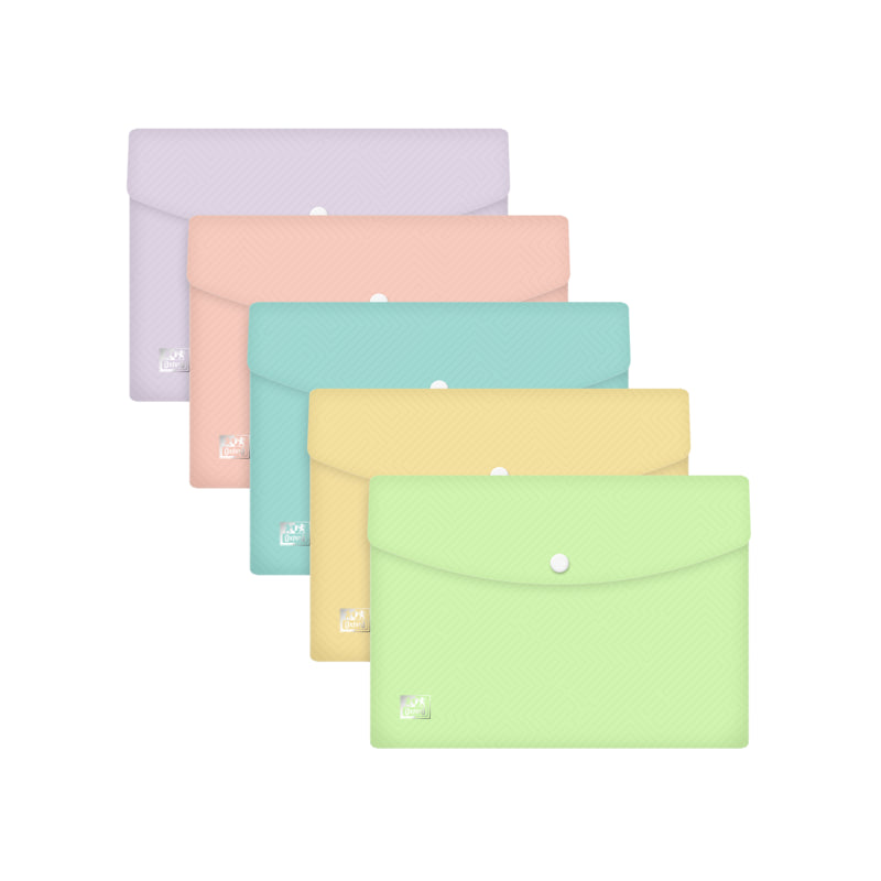 Pack De 5 Unidades Oxford Broche A5 Pp Transparente - Resistente Y Duradero - Tamaño Estandar - Transparente - Ideal