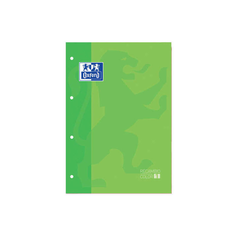 Pack De 5 Unidades Oxford School Classic Cuaderno De Recambio - Tamaño A4 - Tapa Blanda - Encolado - Cuadricula 5x5 -