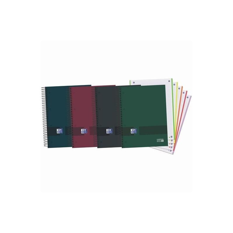 Pack De 5 Unidades Oxford & You Cuaderno Europeanbook 5 Multiasignatura A4+ 120h 5x5 T/Extraduras C/Surtidos Neutros