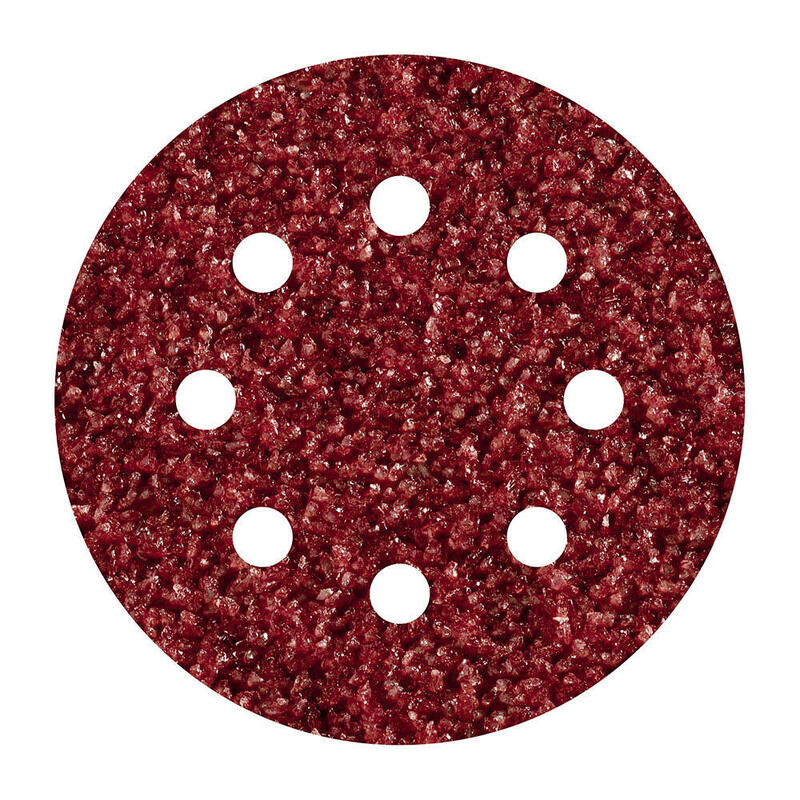Pack De 5 Unidades - Pack 5 Hojas De Lijar Adhesivas, Corindón Grano 40 Perforadas Ø125mm 2069000 Wolfcraft