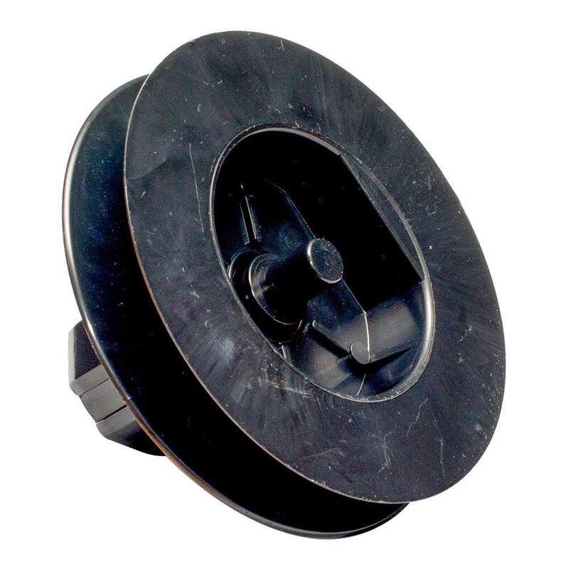 Pack De 5 Unidades - Polea Plástico Espiga Pr21 Negro Para Rodamiento Cinta 18 Mm