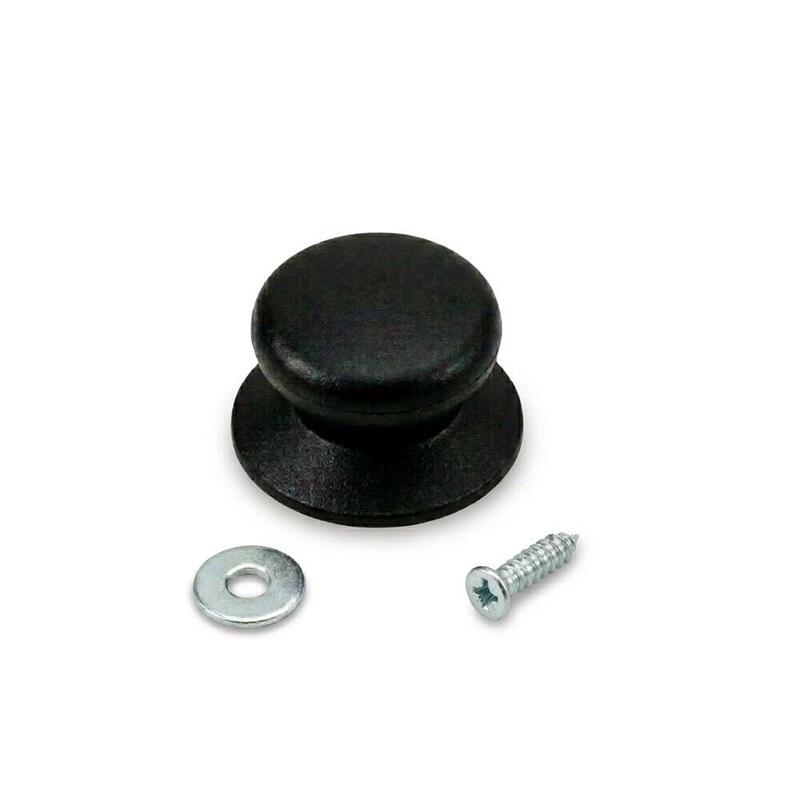 Pack De 5 Unidades - Pomo Nylon Negro Para Tapas De Cazuela, 5,8 X 3,3 Cm