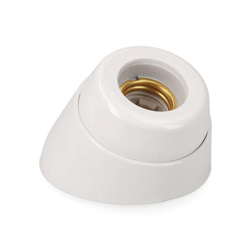 Pack De 5 Unidades - Portalamparas E27 Zocalo Curvo Porcelana (Retractilado) Edm