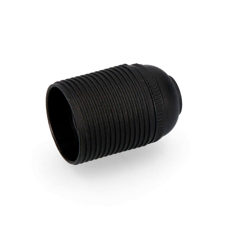 Pack De 5 Unidades - Portalamparas Roscado E-27 Negro Homologado Solera 6829crn