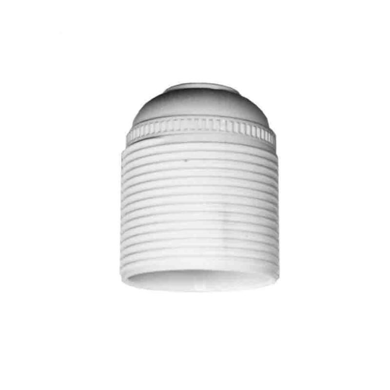 Pack De 5 Unidades - Portalamparas Roscado E27 Blanco Homologado Solera 6829crb
