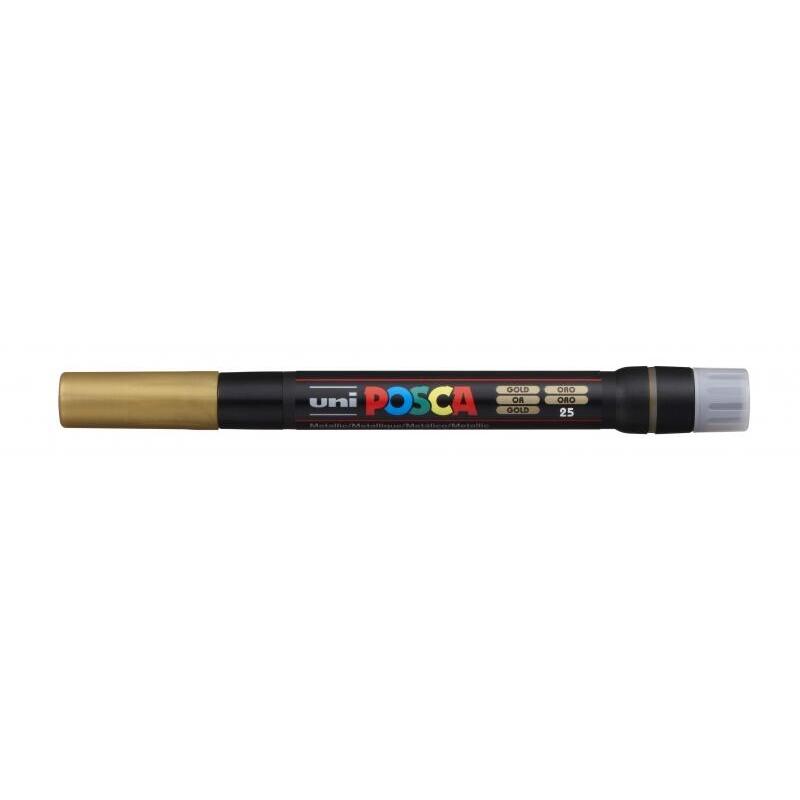 Pack De 5 Unidades Posca Pcf-350 Marcador De Pintura Base Al Agua - Punta Acrilica Estilo Pincel - Resistente A La Luz