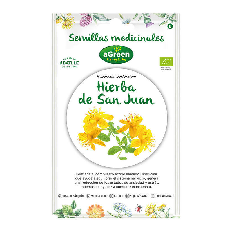 Pack De 5 Unidades - Sobre Con Semillas De Hierba De San Juan "Medicinal" Eco 857013bolsh Agreen