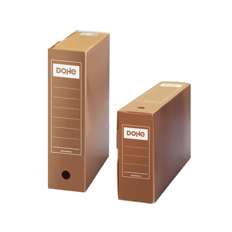 Pack De 50 Unidades Dohe Caja De Archivo Definitivo Polipropileno Acanalado - Tamaño Folio - Utilizable En Horizontal Y
