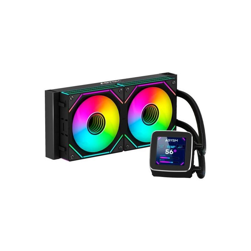 Pack De 6 Unidades Abysm Oceanic Lcd 240 Argb Kit De Refrigeracion Liquida - 2 Ventiladores De 120mm - Iluminacion Argb