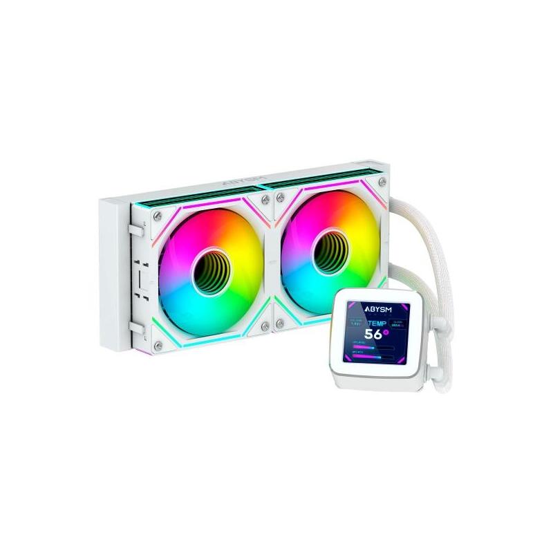Pack De 6 Unidades Abysm Oceanic Lcd 240 Argb Kit De Refrigeracion Liquida - 2 Ventiladores De 120mm - Iluminacion Argb