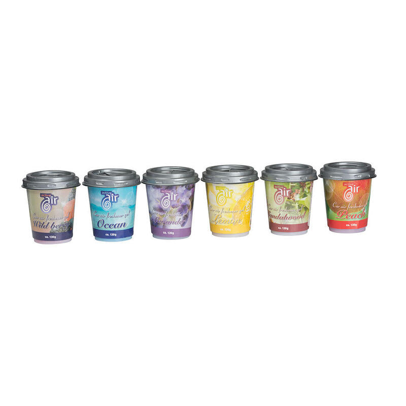 Pack De 6 Unidades - Ambientador Gel Fragancias Variadas Active Air 130g