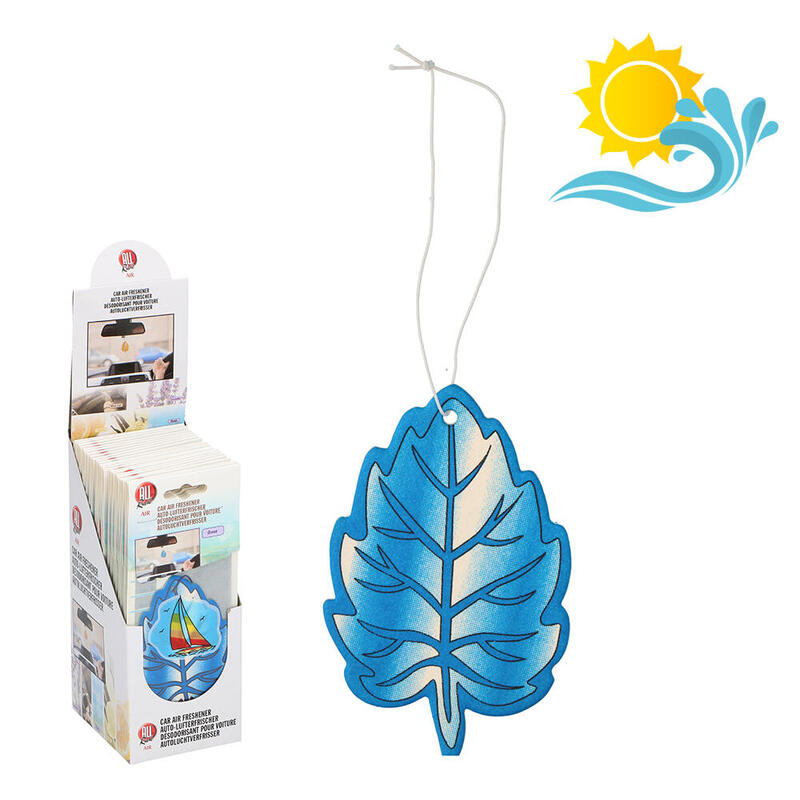 Pack De 6 Unidades - Ambientador Hoja Oceano 11cm All Ride
