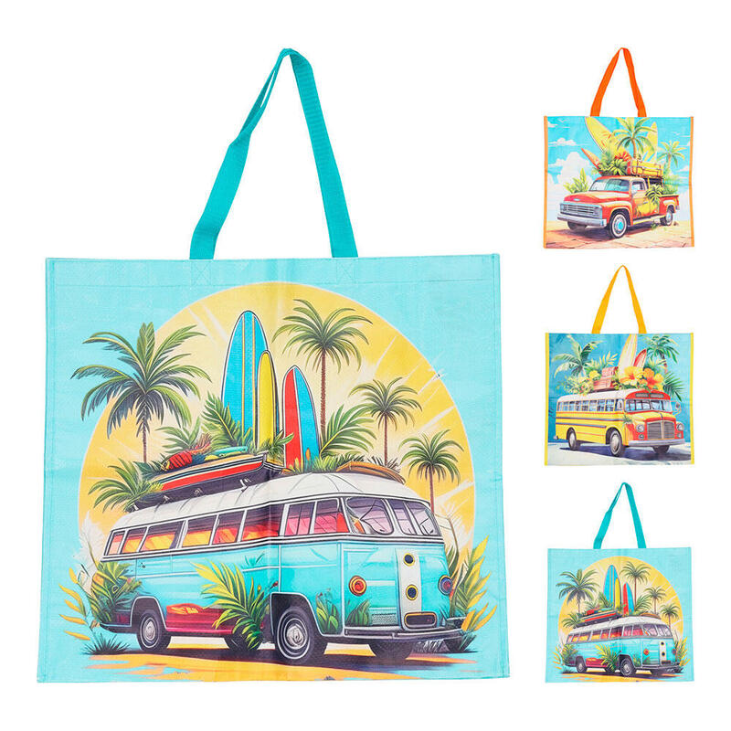 Pack De 6 Unidades - Bolsa De Compra 35 L 49 X 45 X 16 Cm, Modelos Variados