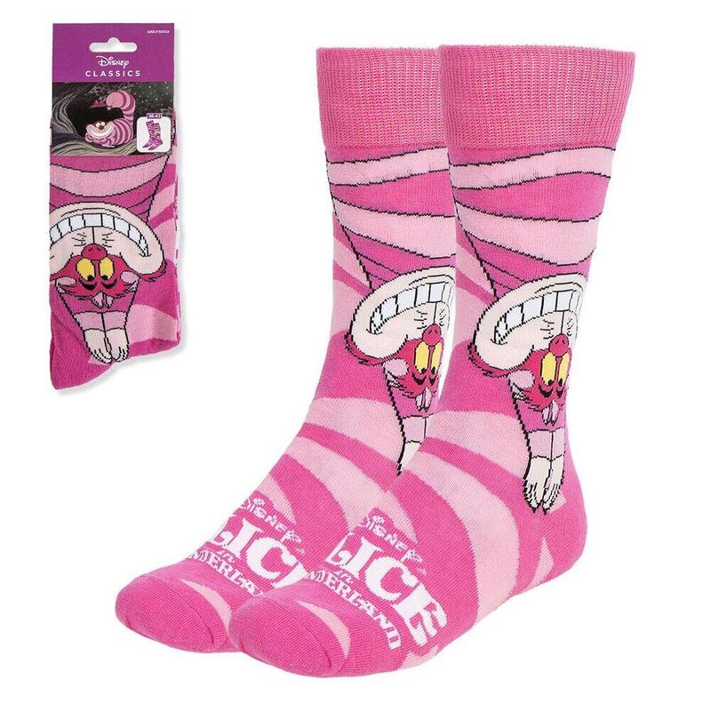 Pack De 6 Unidades - Calcetines Cheshire Alicia En El Pais De Las Maravillas Disney