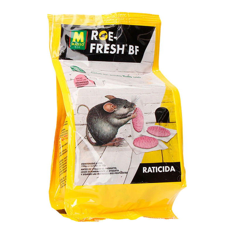 Pack De 6 Unidades - Cebo Rodenticida Roe-Fresh Bolsa 150 G