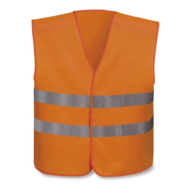 Pack De 6 Unidades - Chaleco De Alta Visibilidad Av Prime Source Naranja Fluor Talla S
