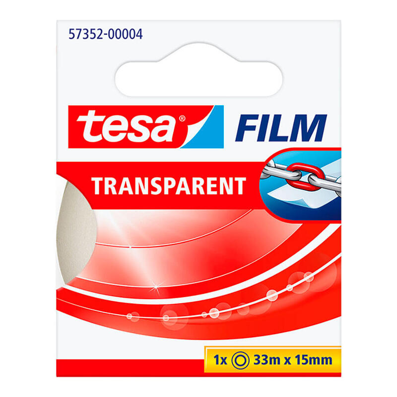 Pack De 6 Unidades - Cinta Adhesiva Transparente 15 Mm X 33 M