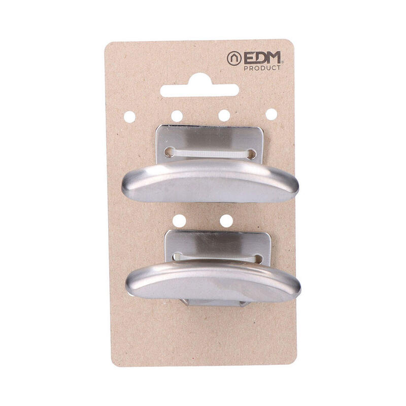 Pack De 6 Unidades - Colgador Ropa Bajo Inox. Mate Edm