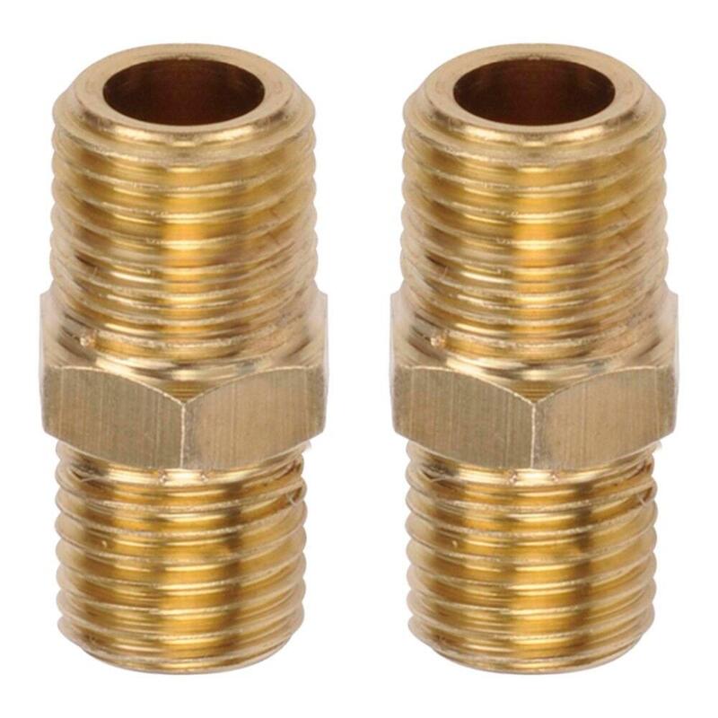 Pack De 6 Unidades - Conectores Dobles Latón Macho ¼ Macho ¼ Pulg, 2 Uds
