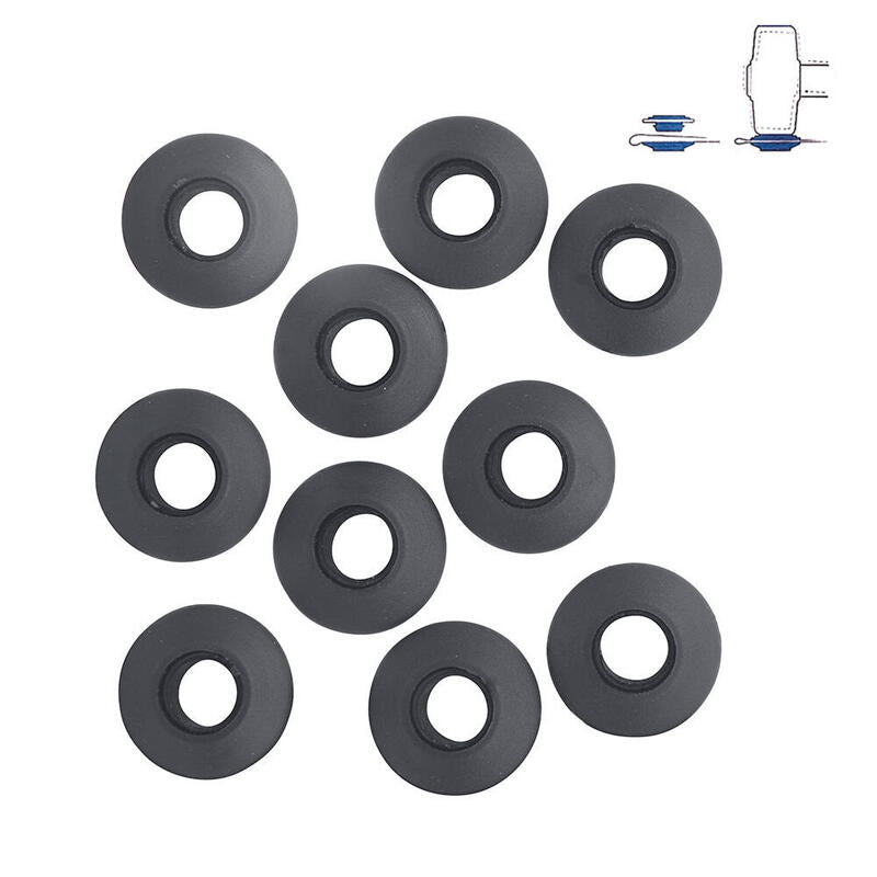 Pack De 6 Unidades - Conjunto De 10 Anillas De Plástico Para Toldos Y Lonas Ø2,8 X 0,7 Cm