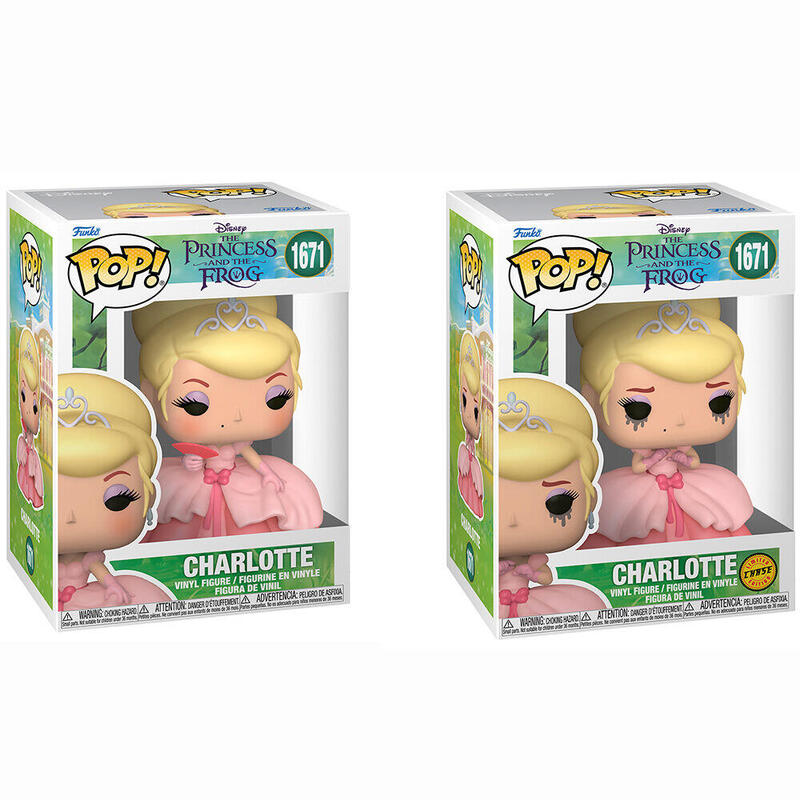 Pack De 6 Unidades Figura Pop Disney Tiana Y El Sapo Charlotte 5 + 1 Chase