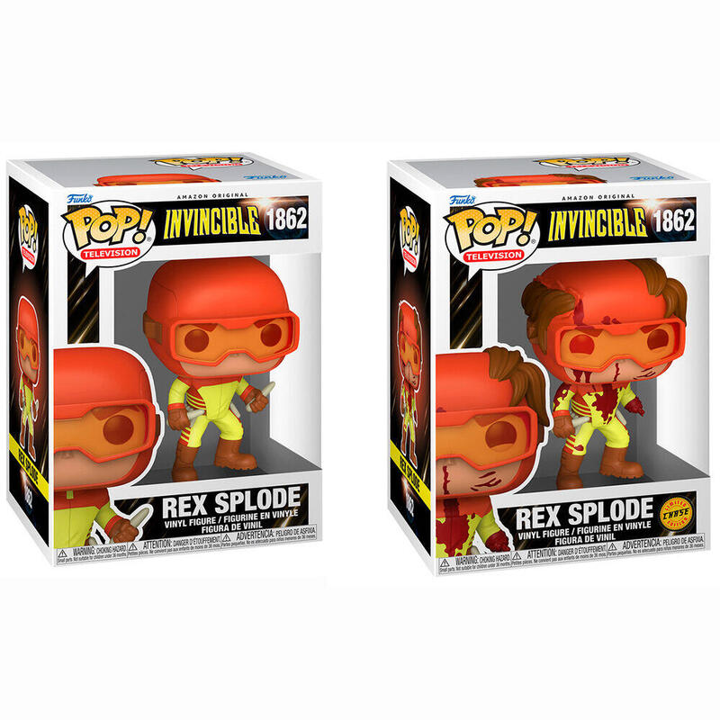 Pack De 6 Unidades - Figura Pop Invincible Rex Splode 5 + 1 Chase