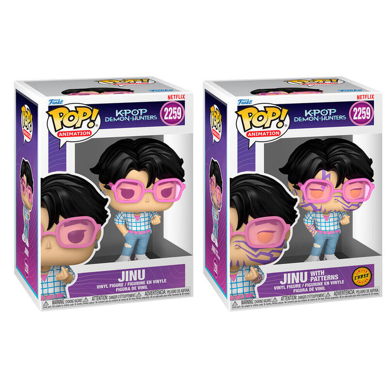 Pack De 6 Unidades - Figura Pop Kpop Demon Hunters Jinu 5 + 1 Chase