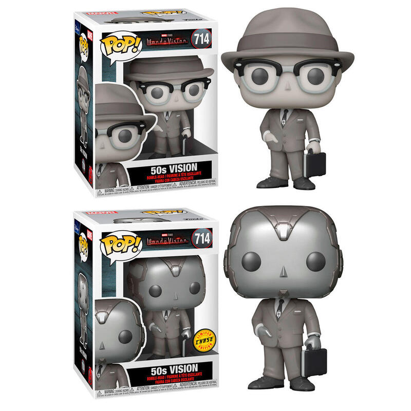 Pack De 6 Unidades - Figura Pop Marvel Wandavision Vision 5 + 1 Chase
