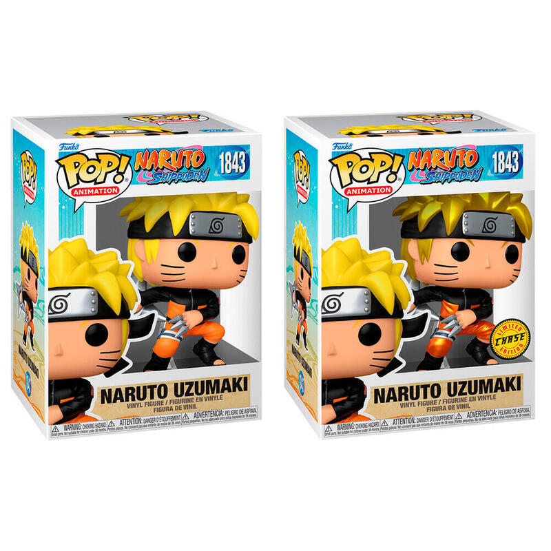 Pack De 6 Unidades - Figura Pop Naruto Shippuden Naruto Uzumaki 5 + 1 Chase