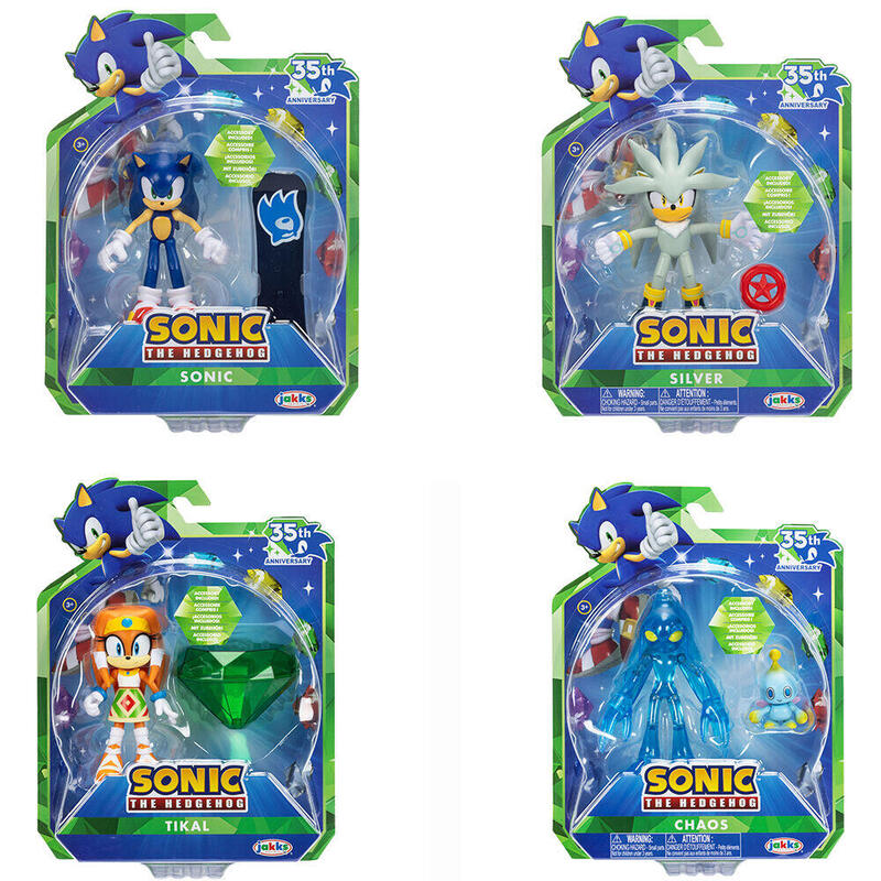 Pack De 6 Unidades - Figura Wave 24 Sonic The Hedgehog 10cm Surtido