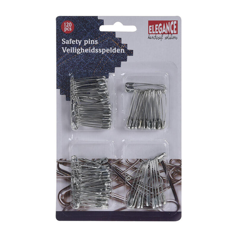 Pack De 6 Unidades - Imperdibles Metalicos 120 Uds