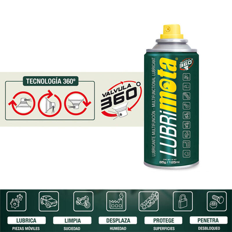 Pack De 6 Unidades - Lubricante Multifuncion Lubrimota 125ml 85g Lb125 Mota