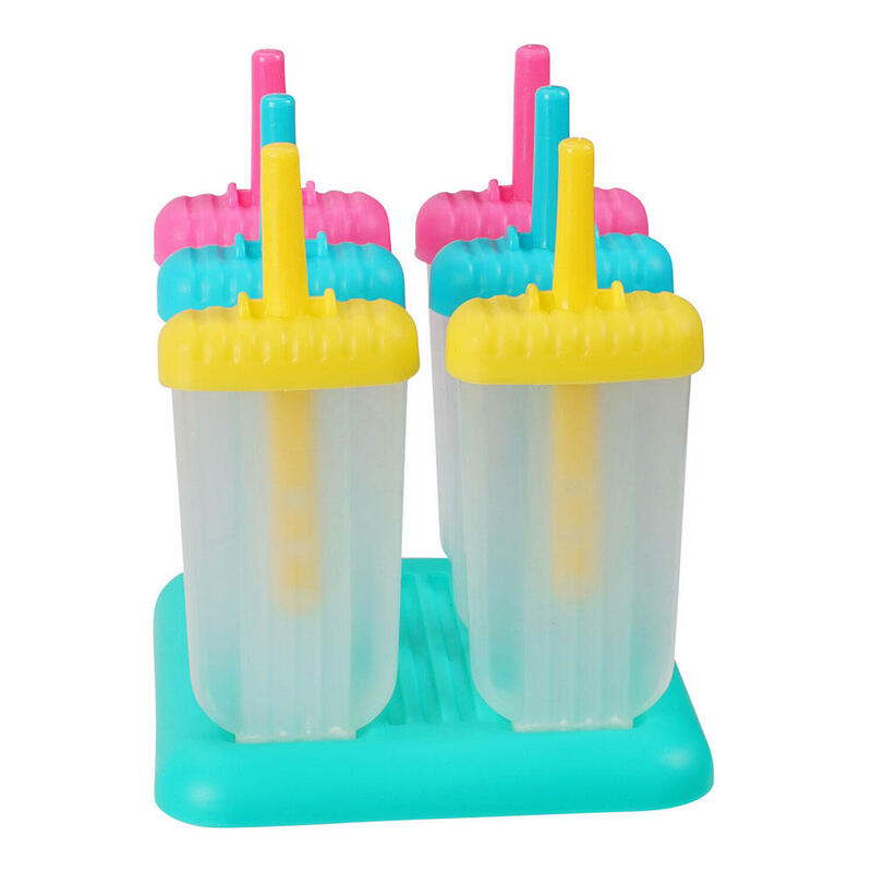Pack De 6 Unidades - Moldes Para Helados De Hielo Colores Surtidos 6 Uds