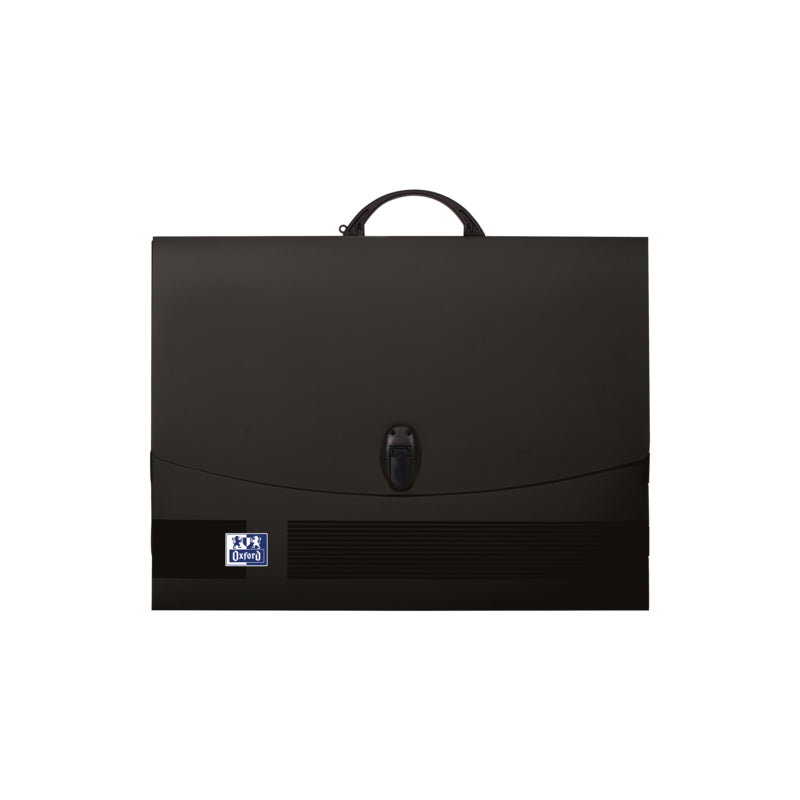 Pack De 6 Unidades Oxford Carpeta De Dibujo A3 Con Cierre Y Asa Negra - Tamaño A3 - Cierre Seguro - Asa Resistente -