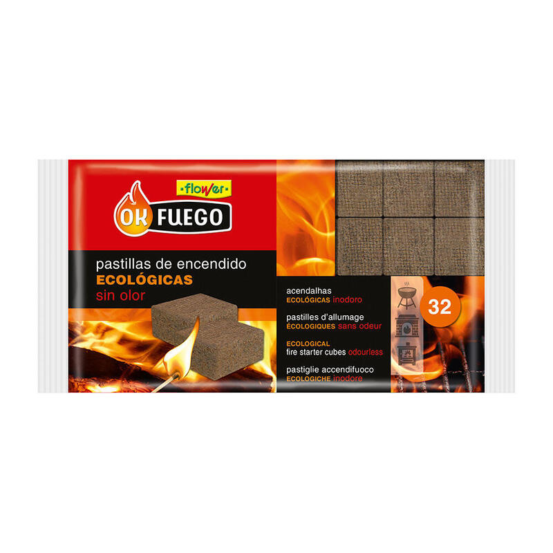 Pack De 6 Unidades - Pastillas De Encendido Ecológicas Okfuego, 32 Uds