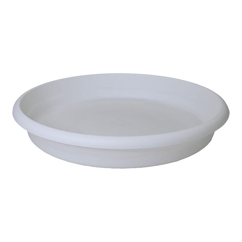 Pack De 6 Unidades - Plato De Inyeccion Para Maceta Terra Ø22cm Blanco Plastiken
