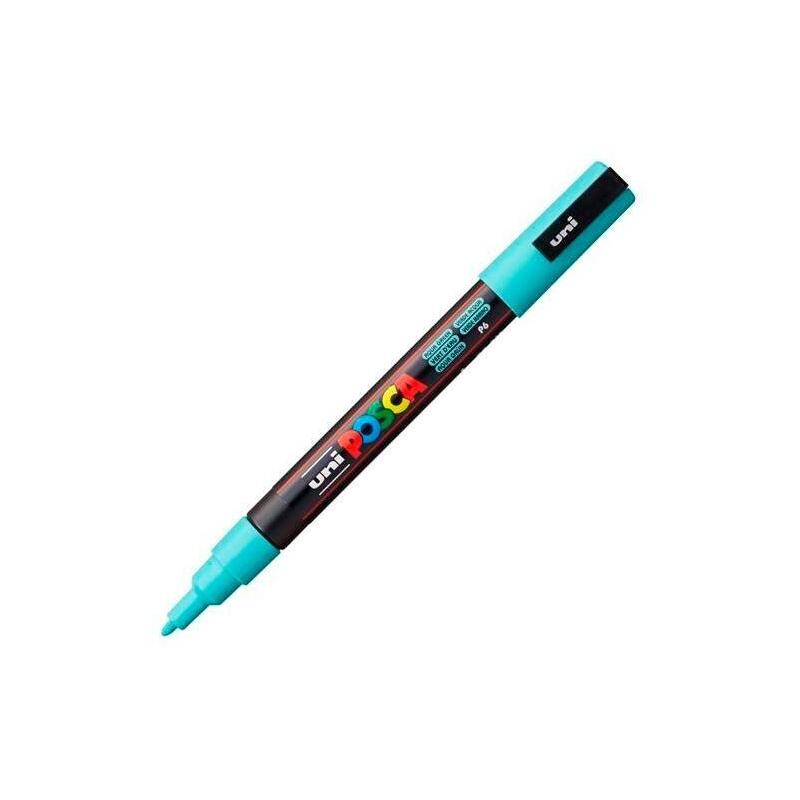 Pack De 6 Unidades Posca Marcador Pc-3m Punta Cónica 0,9 - 1,3 Mm Verde Marino